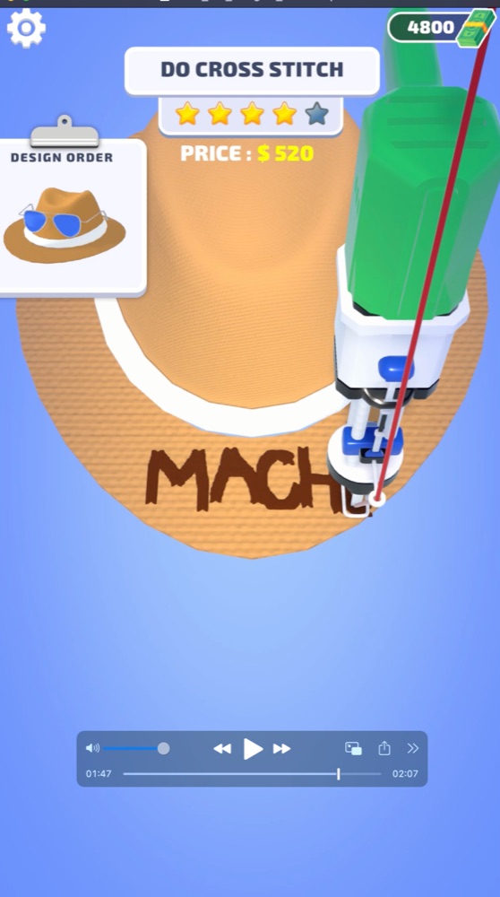 Hat Designer 게임 화면