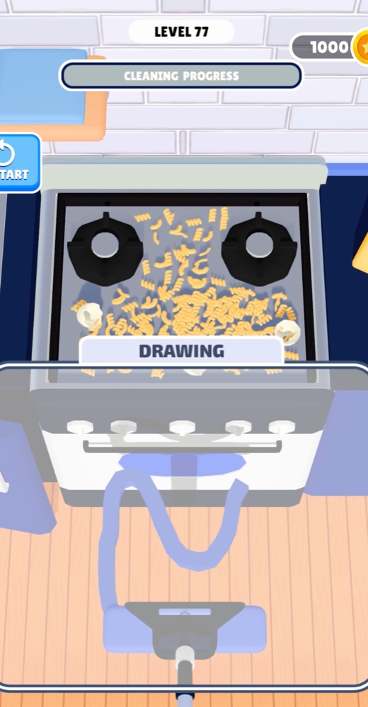 Draw & Clean 게임 화면