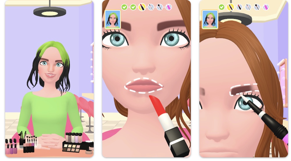 Iconic Makeup 3D 게임 화면 2
